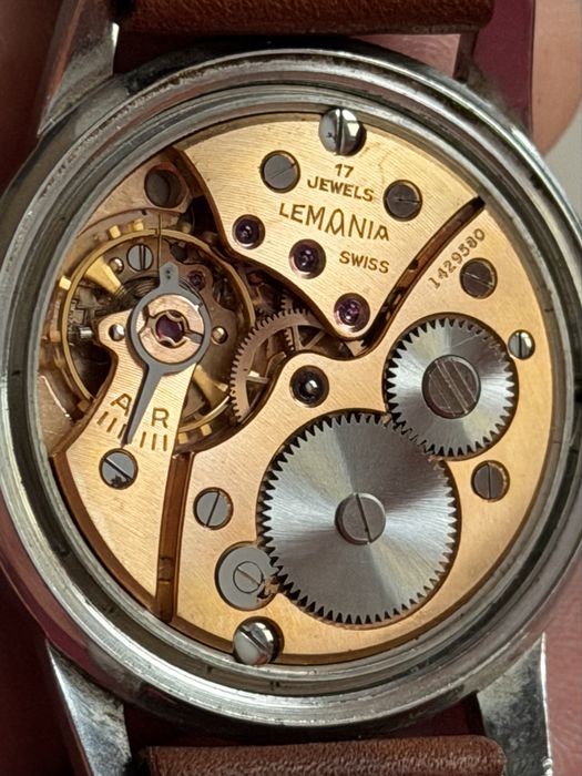 Zegarek Lemania 17 jewels Swiss made, rozmiar 35/44mm, piękny stan