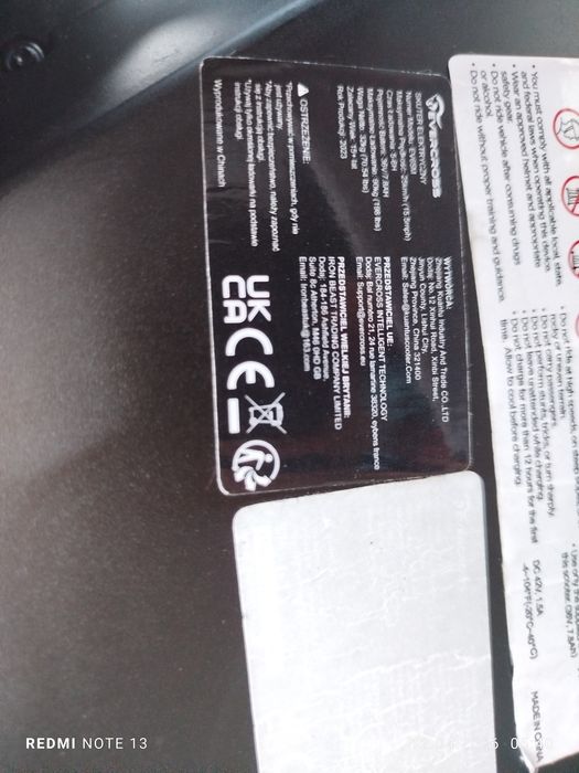 Cross elektryczny dla dzieci Evercross EV 65m