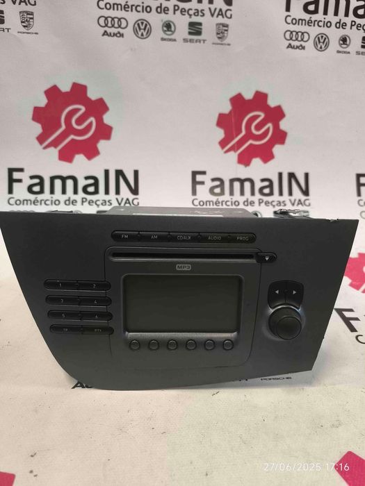 Rádio / Auto Rádio SEAT LEON 1.9 TDI (77 kW / 105 cv) [07.2005 - 12.2010] 1P2035186A (OEM)