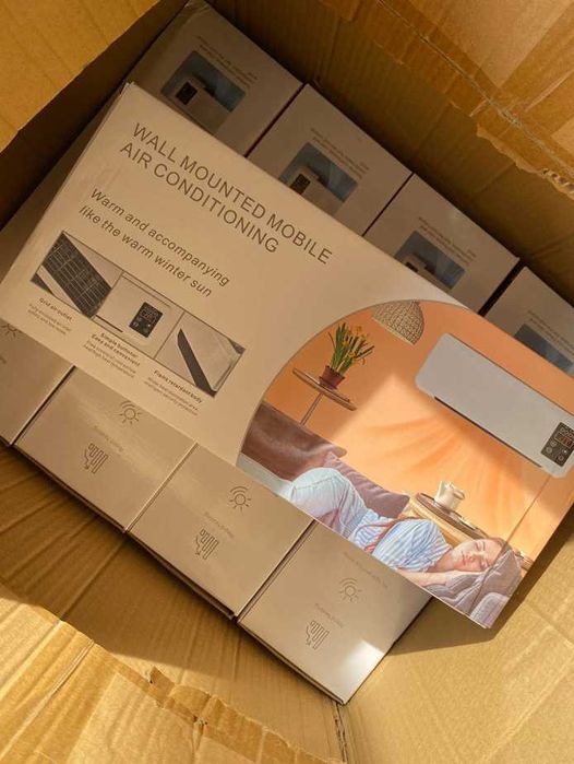 обогреватель настенный с пультом и сушкой тепло вентилятор дуйка LED