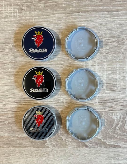 Conjunto 4 Centros Saab 63mm