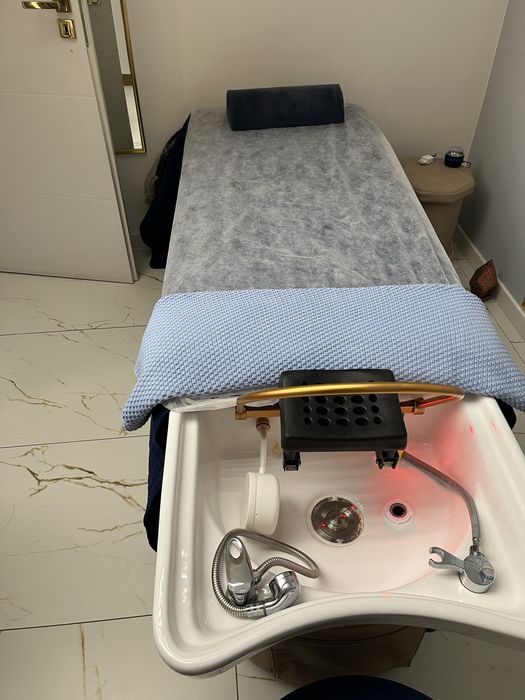 ko do Head Spa + taboret | O2Beauti | beżowe | stan idealny