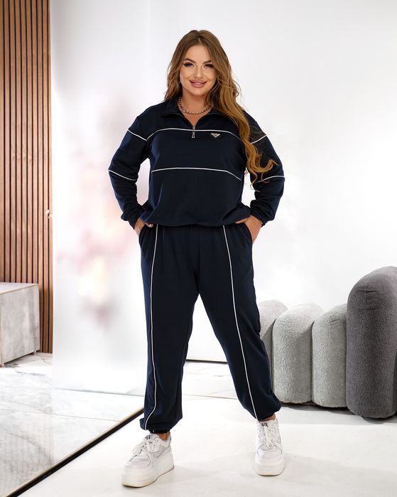 Жіночий демісезоний трикотажний спортивний костюм кофта худі штани