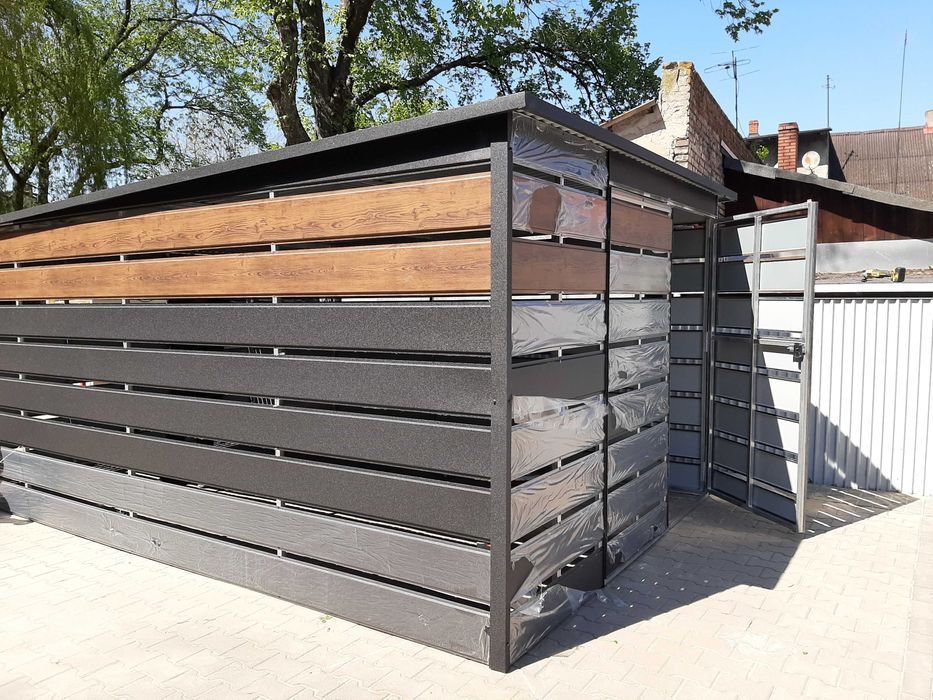 Wiata Śmietnikowa Panelowa 4x1 Okazja