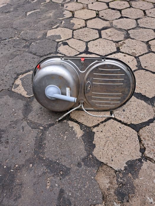 Zlewozmywak okrągły jednokomorowy z ociekaczem 0.80