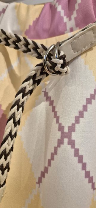 Made In Italy Spódnica Romby Żółta Kieszenie 95%viskoza 5%elastyn