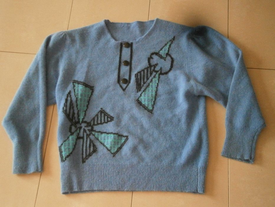 Sweter niebieski granatowy XL 42