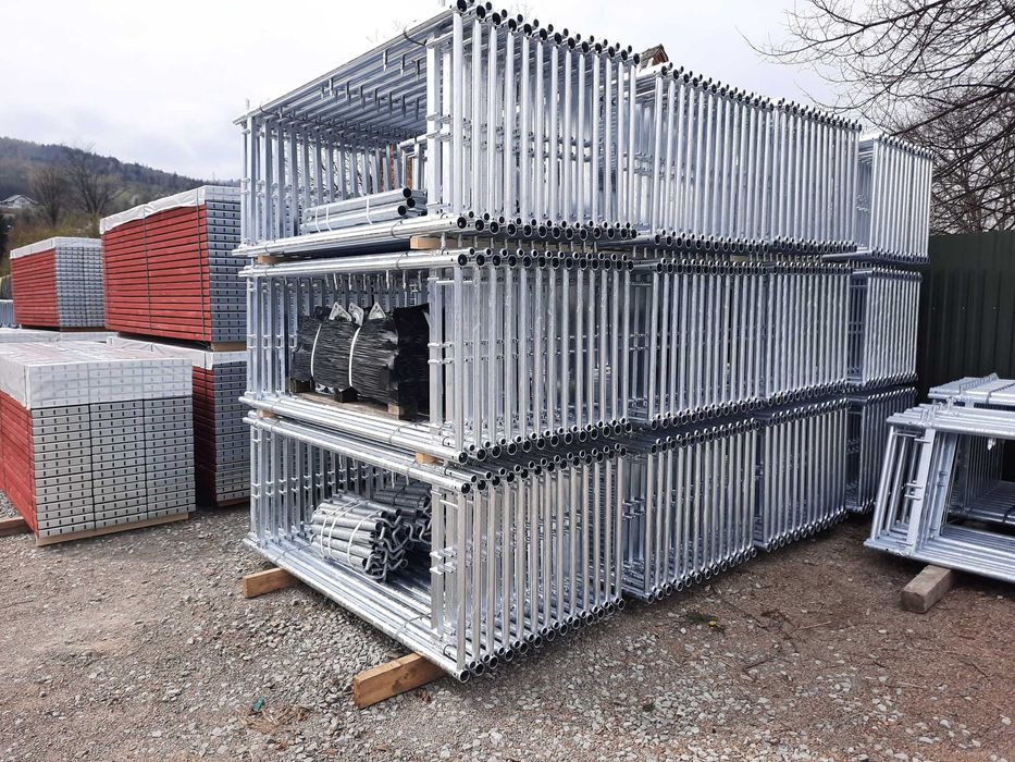 Rusztowanie elewacyjne 190m2 typ Plettac P70 nowe Pletak