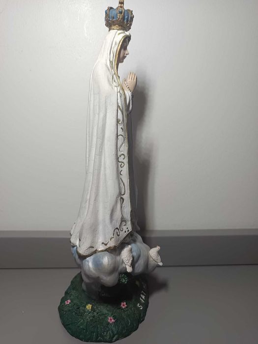 Estátua Nossa Senhora de Fátima (pintado à mão)