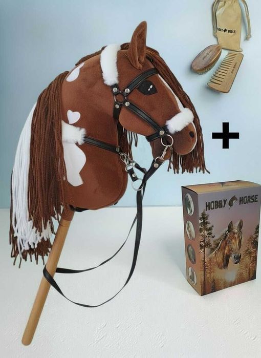Hobby Horse Koń na  kiju A3 RÓŻNE KLORY DO WYBORU  + Pudełko + Akcesoria do zabawy