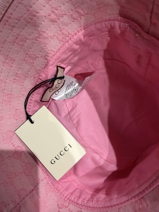 Kapelusz Gucci różowy