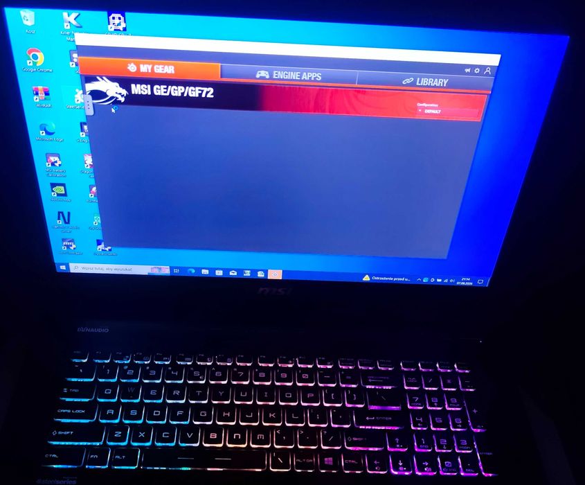 Laptop MSI GE72 2QF Apache Pro  i7 Windows 10  GTX 970M 17" FHD