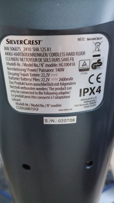 Odkurzacz mopujacy