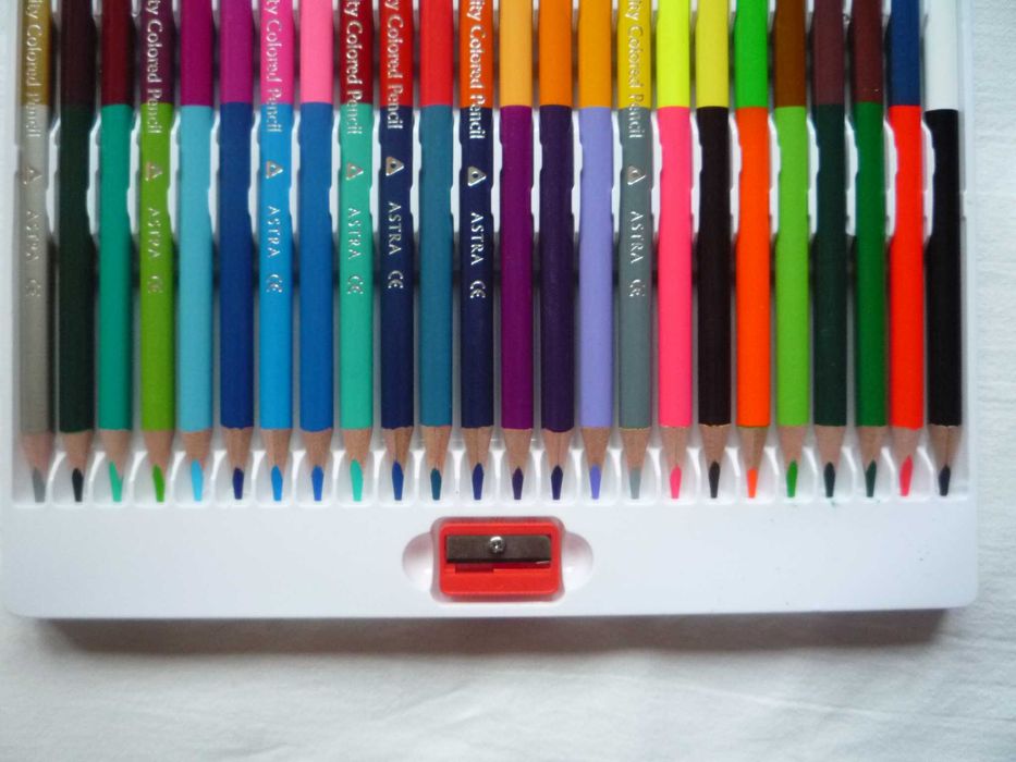 NOWE Astra Kredki ołówkowe trójkątne dwustronne 24/48 kolorów