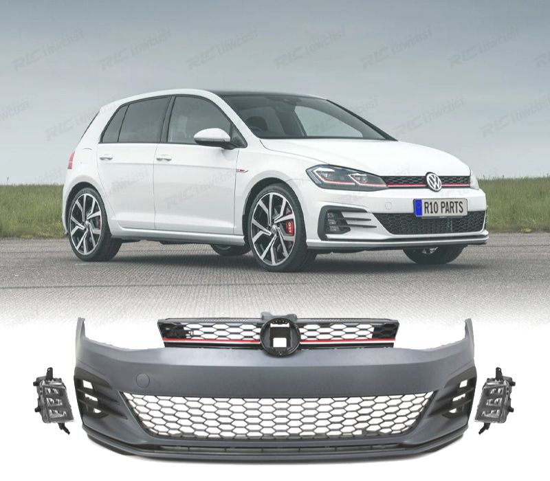 PARA-CHOQUES FRONTAL VOLKSWAGEN VW GOLF 7.5 17-20 LOOK GTI + NEVOEIROS