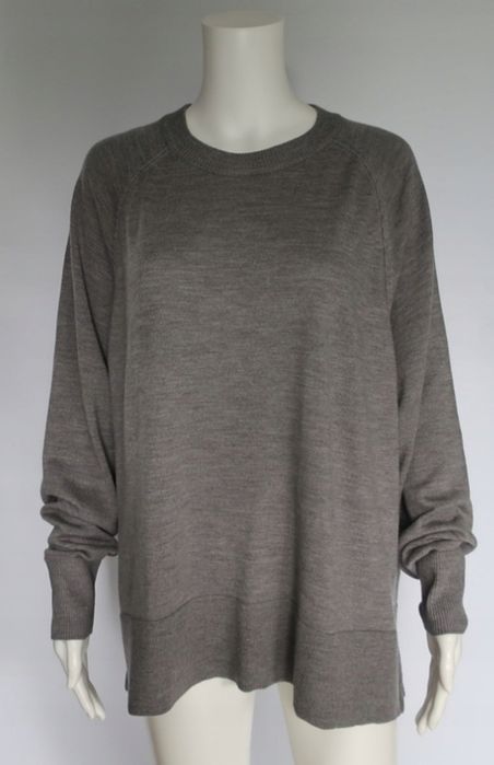 100% wełna merynosów sweter XXL oversize
