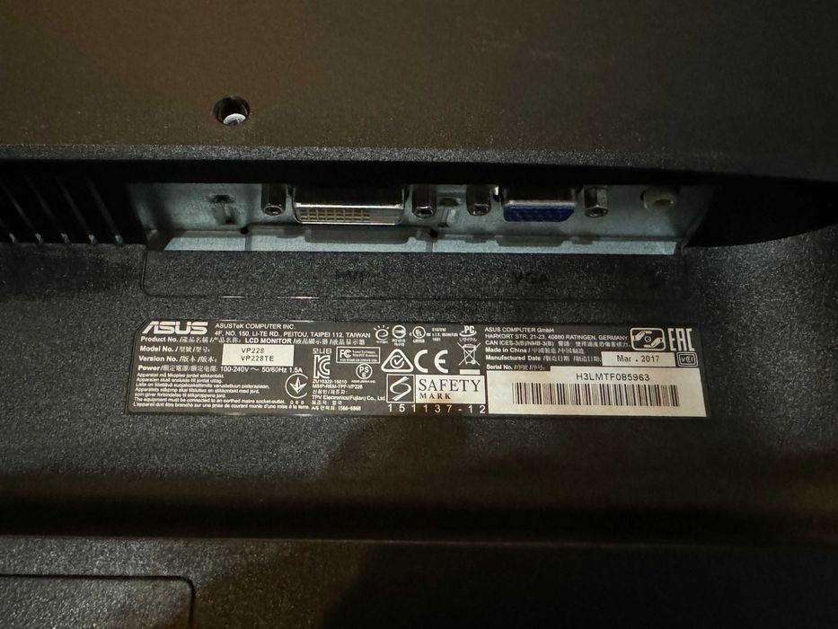 Monitor Asus VP228DE FHD