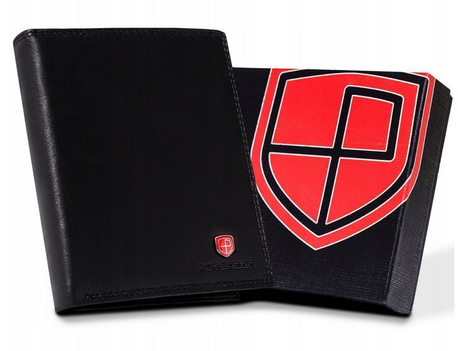 duży, skórzany portfel męski z systemem rfid - peterson