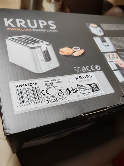 Torradeira Krups KH442D10 - Nova