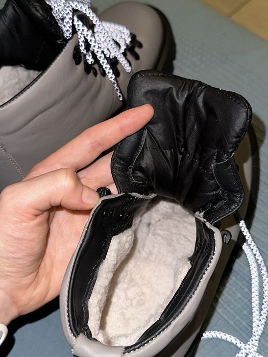 Зимові чоботи хайкери шкіряні сірі Artell shoes 37,5 розмір