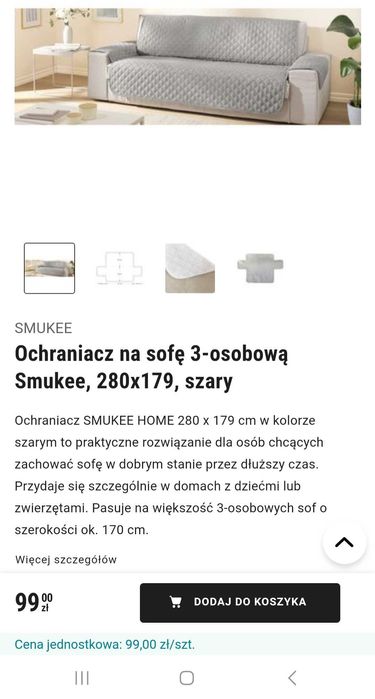 Ochraniacz na sofę łóżko pokrowiec