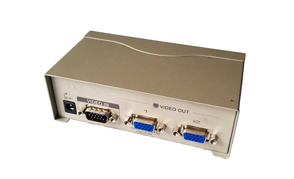 Splitter Aktywny VGA - Rozdzielacz VGA + Zasilacz