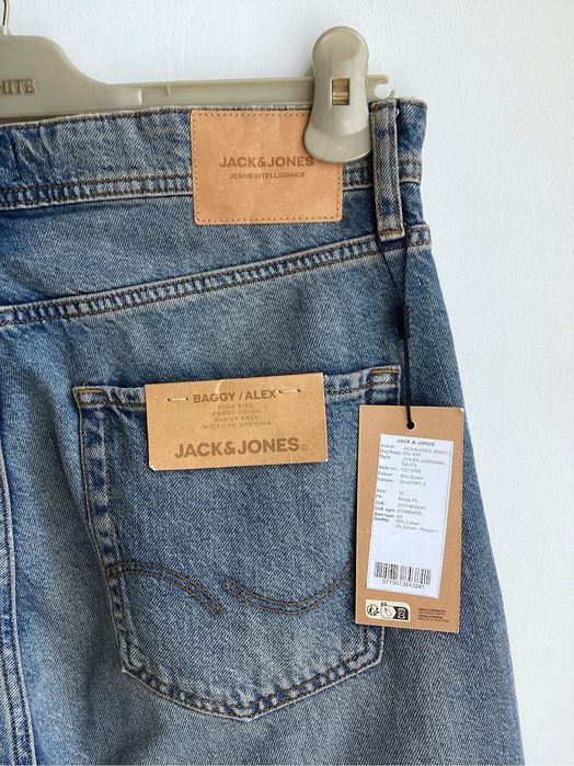 Нові сині чоловічі джинси  баггі Jack & Jones BAGGY / ALEX р.32