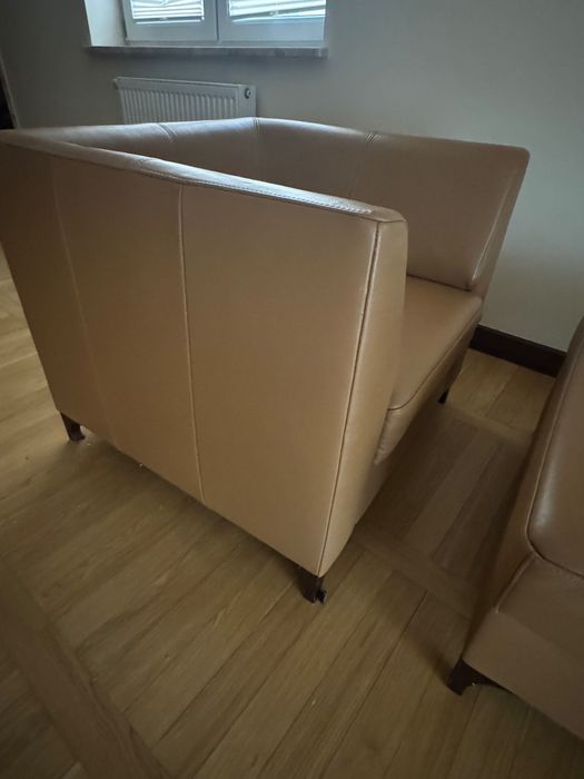 Fotel skórzany Kler koniakowy