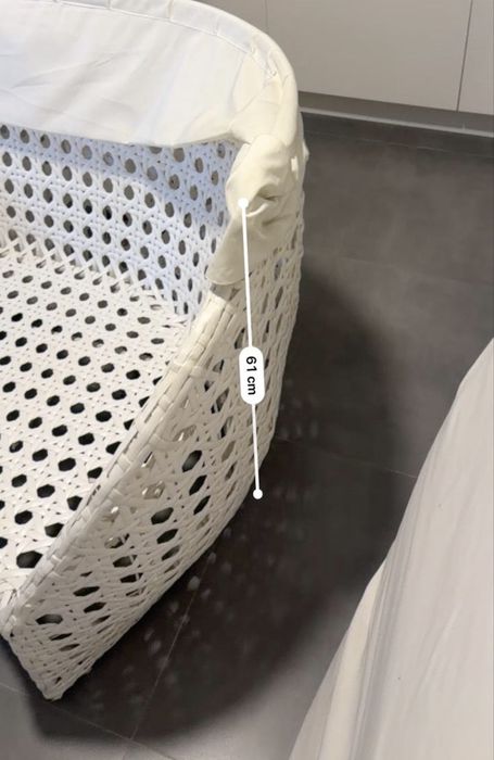 Sofá de Jardim/Praia Luxury Cesta com Toldo Cobertura + Pousa-Pés Oval