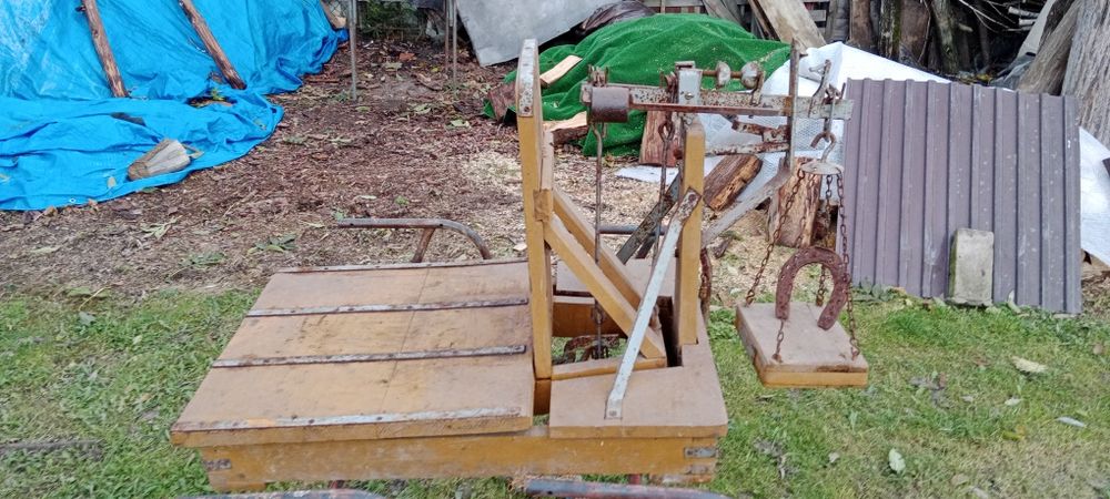Waga szalkowa rolnicza dziesiętna PRL kolekcjonerska