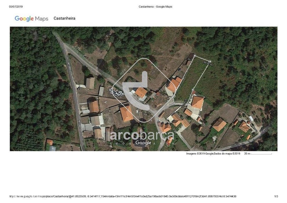 Land Plot for Construction in Castanheira, Paredes de Coura 1.