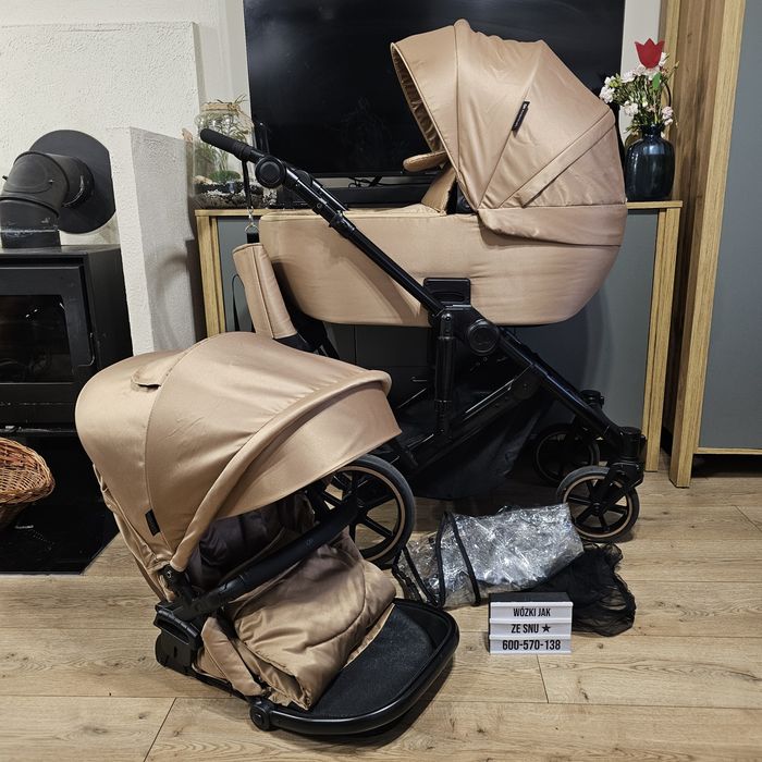 Kinderkraft Prime 2 2w1 3w1 Wysyłka Beżowy