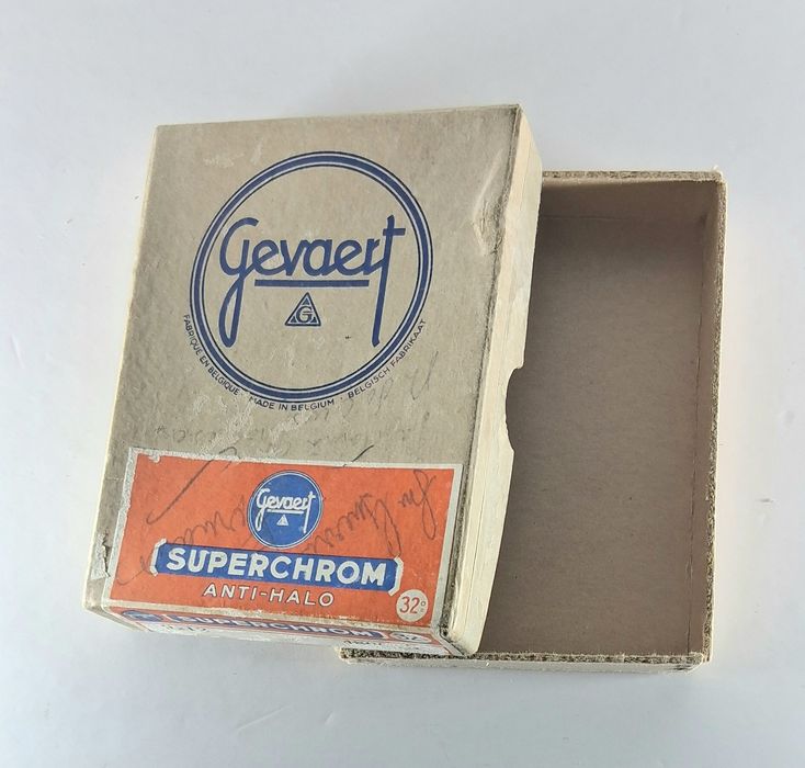 Caixa de cartão antiga Gevaert