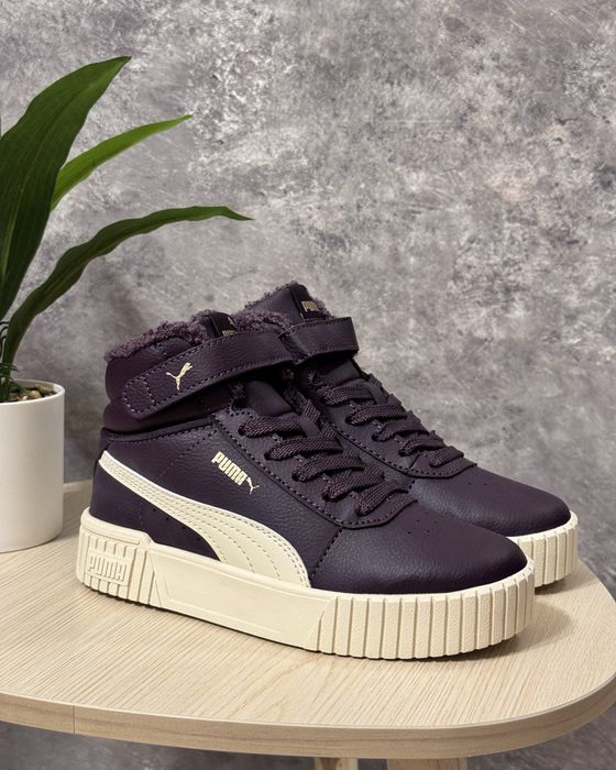 31р 31.5р 32р 32.5р 34р Дитячі утеплені хайтопи Puma Carina 2.0