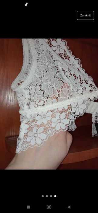 Etam daisy- biustonosz z trójkątna miseczka ecru/mleczny S/M