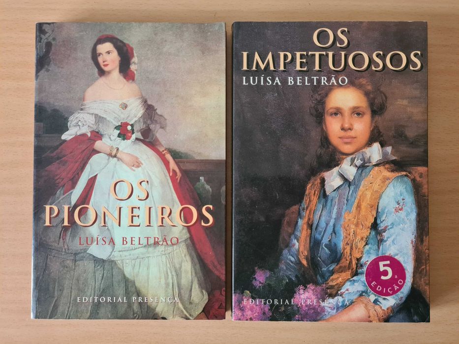 2 livros de Luísa Beltrão: "Os Impetuosos" e "Os Pioneiros"