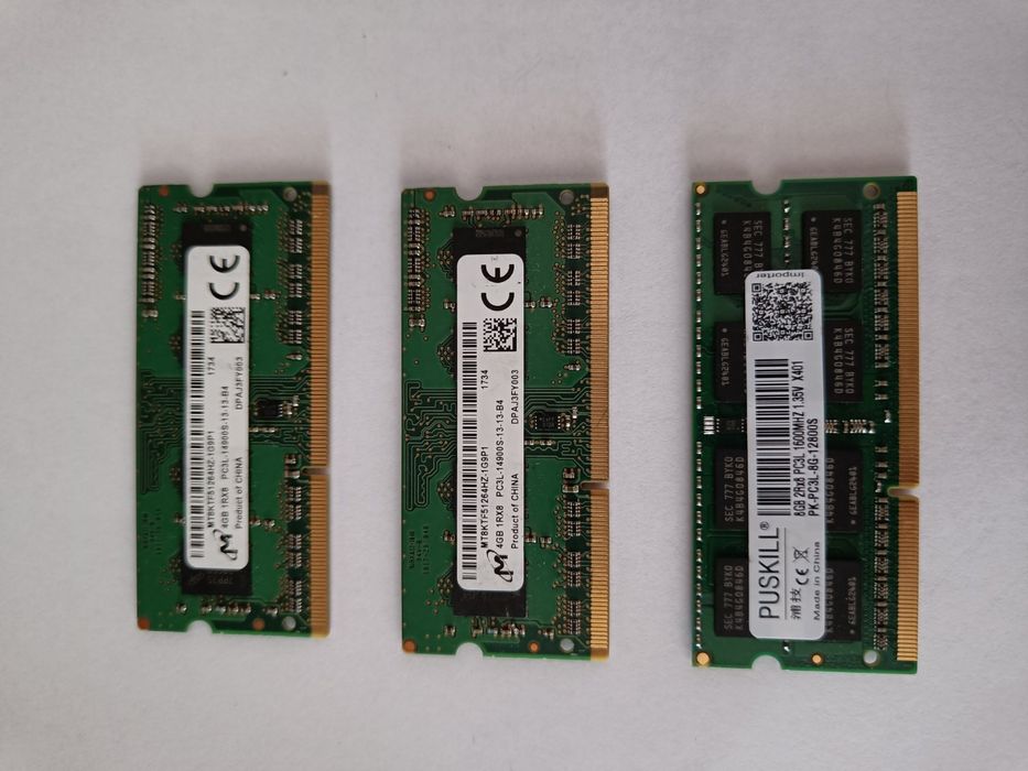 ОЗУ оперативна пам'ять ноутбук DDR3 DDR3L 2 Gb, 4 gb, 8 gb