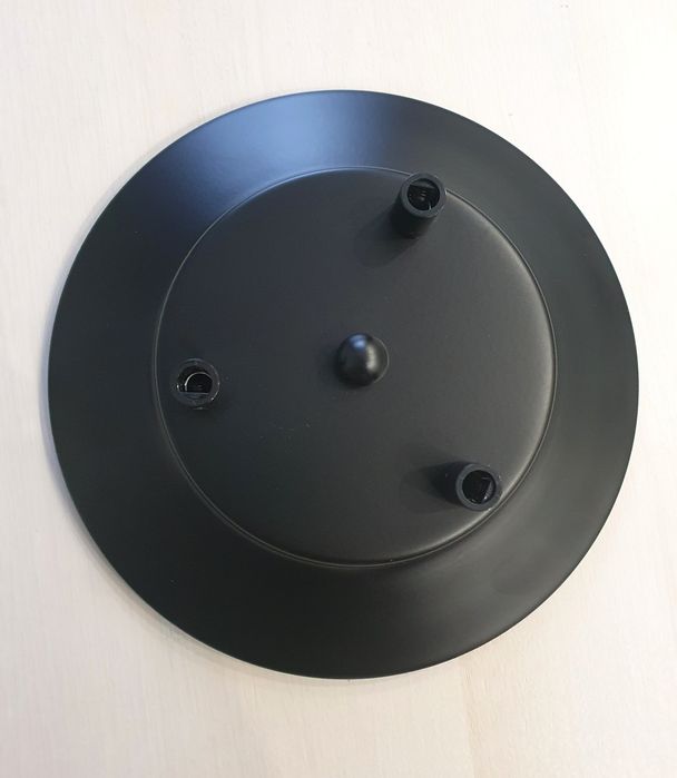 Podsufitka czarna metalowa do lampy na 3 przewody