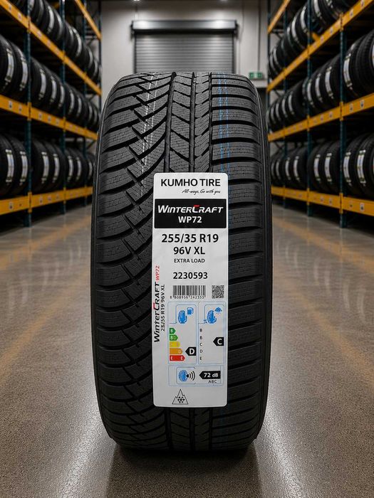 Резина колеса шини нове зимові 225 40 r19  93V XL Wintercraft WP72 KUMHO,255 35 r19  96V XL Wintercraft WP72 KUMHO