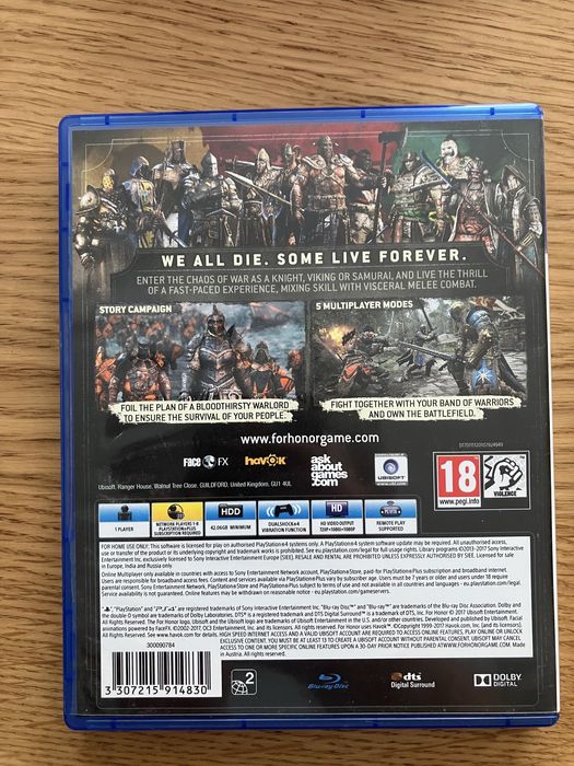 For Honor PS4 używana