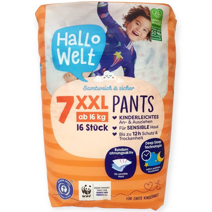 Підгузки-трусики 7 Beauty baby, Hello, Hallo Welt