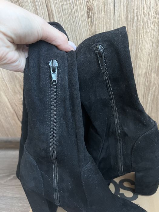 Ботфорты ASOS замшевые