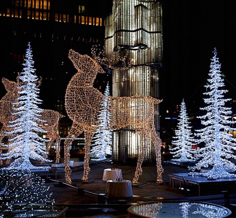 MOCNE Lampki Choinkowe Świąteczne Zewnętrzne Wewnętrzne 500 LED Białe