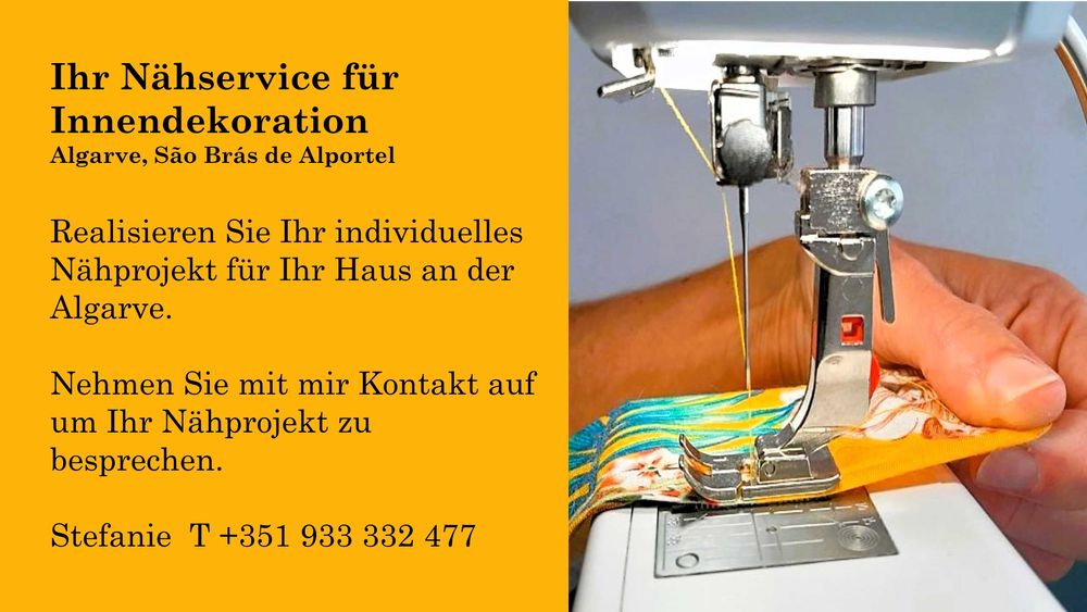 Näh-Service im Bereich Innendekoration für Ihr Haus an der Algarve