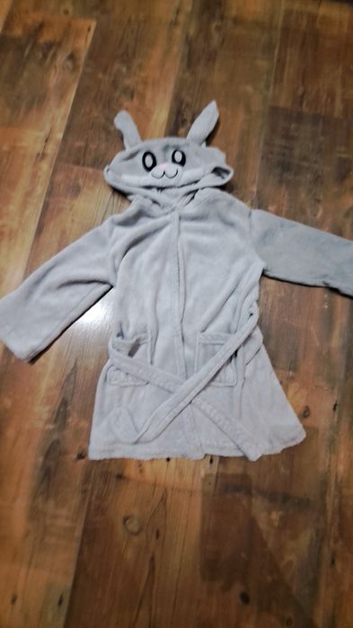 Jak Nowy szlafrok 122 szary dla dziewczynki Krolik