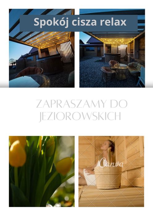 Wolne terminy JACUZZI  SAUNA  KOMINEK domek całoroczny Mazury  okolice Giżycko