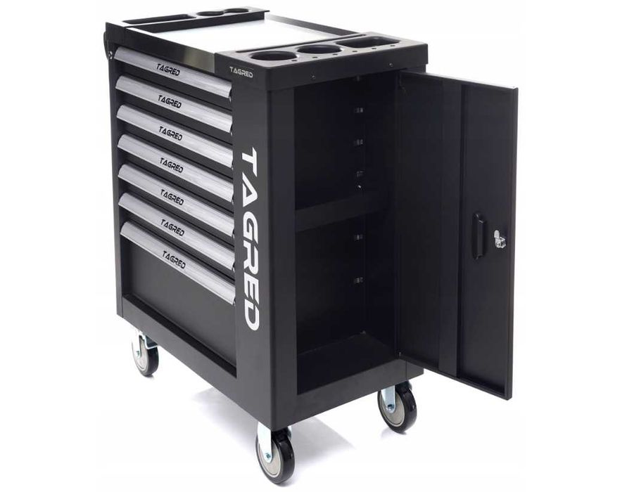 Szafka Warsztatowa Wózek Narzędziowy Serwisowy Schowek Szuflady Ręczna