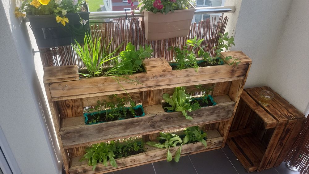 Kwietnik z Euro palety