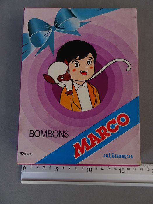 Antiga caixa Bombons Marco dos chocolates Aliança