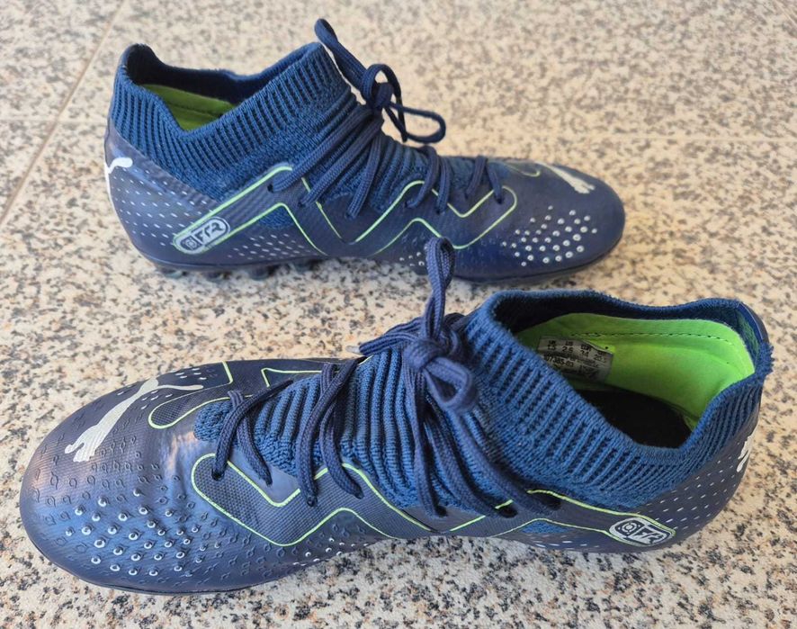 Chuteiras Puma Future Match Mg Azul - Bom Estado!